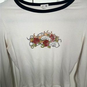 lucky babe crop long sleeve